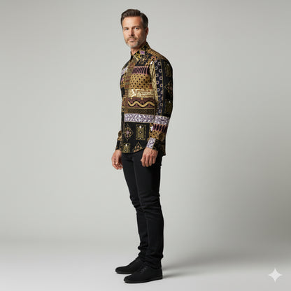 Andre Collection Dress Shirt with French Collar - Pima Cotton Poplin