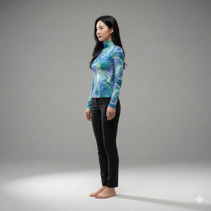 Azure Breeze_Long Sleeve Turtleneck