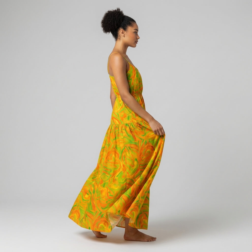 Maxi Dress Fruity Noodles