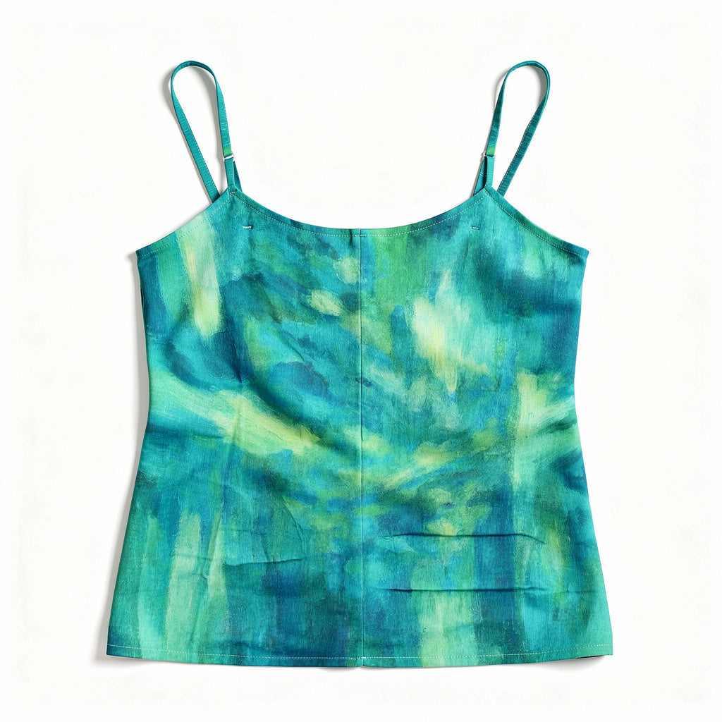 Camisole Turquoise Watercolors