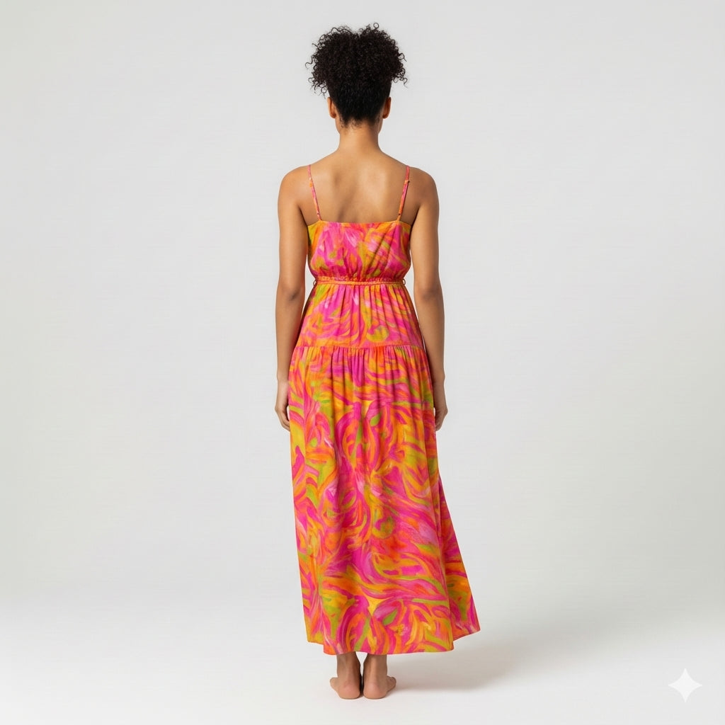 Maxi Dress - Pink Noodles 