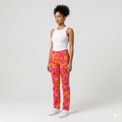 Skinny Jeans Pink Noodles