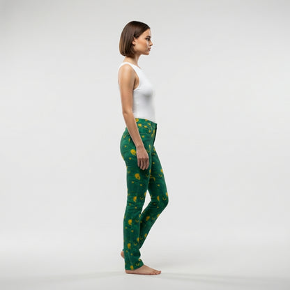 Skinny Jeans Yellow Flowers – Slim Jeans in Heavyweight Stretch Cotton Denim