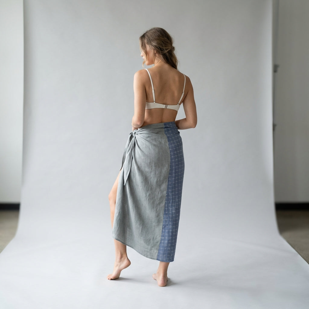 Maxi Sarong in Lightweight Linen Plain Weave