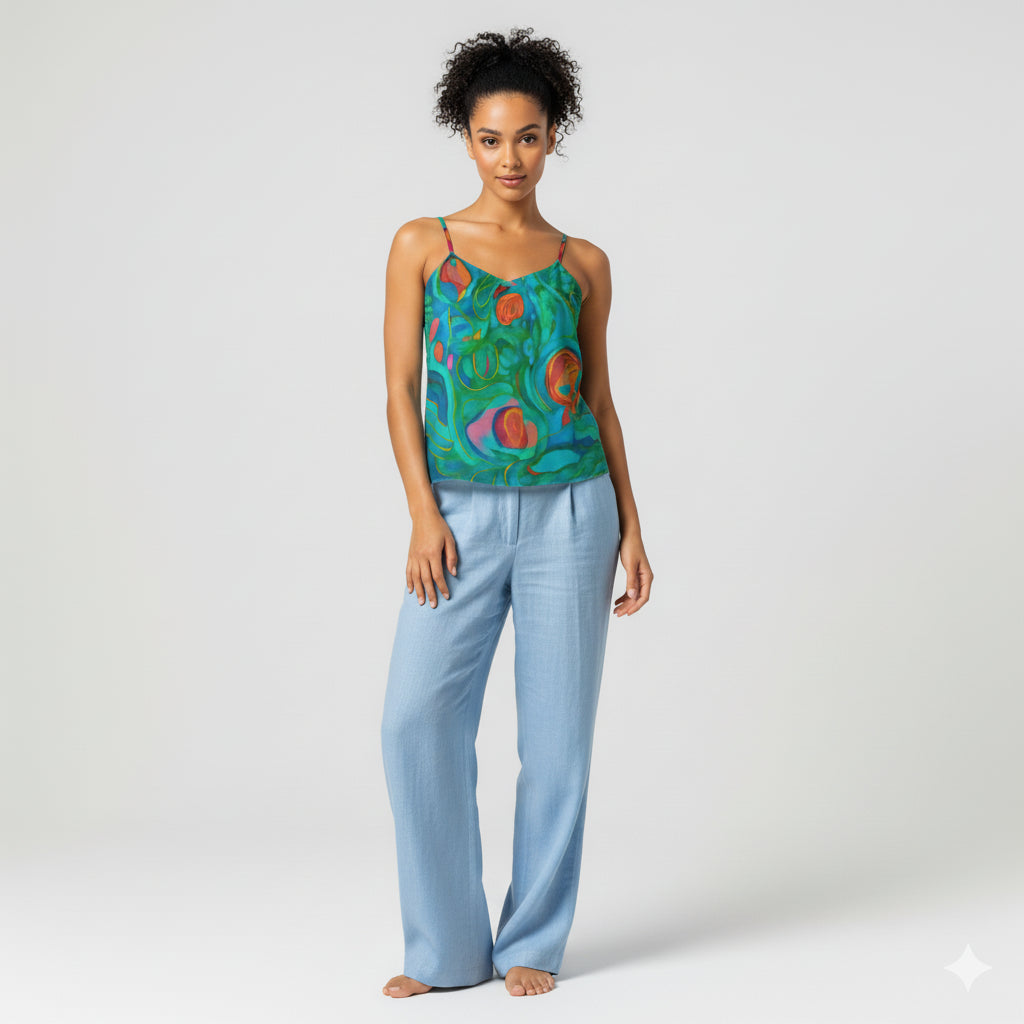 Camisole Water Lilies – Organic Cotton Voile