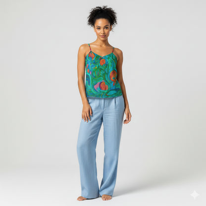 Camisole Water Lilies – Organic Cotton Voile