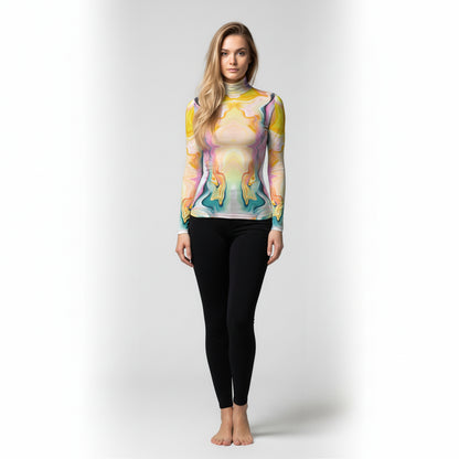 Liquid Geode Turtleneck