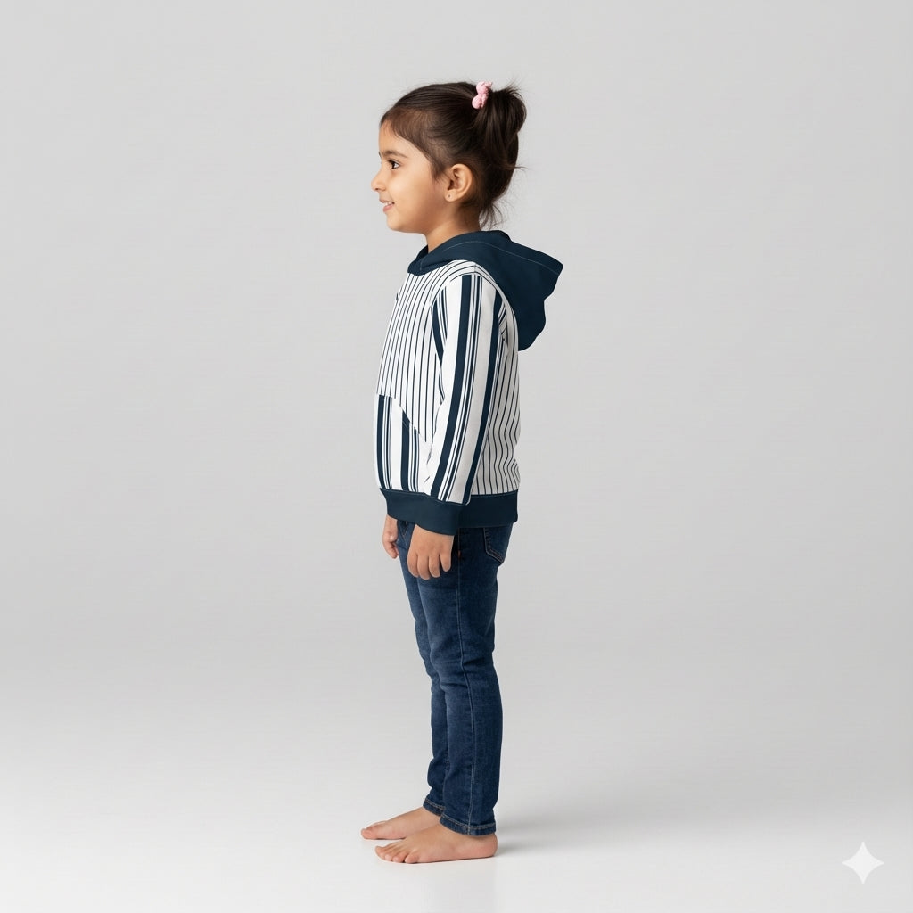 Striped Midweight Hoodie