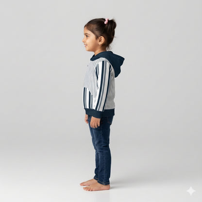 Striped Midweight Hoodie