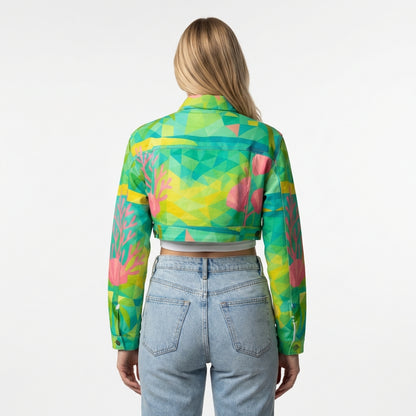 Cropped Jean Cotton Jacket Sunny Beach