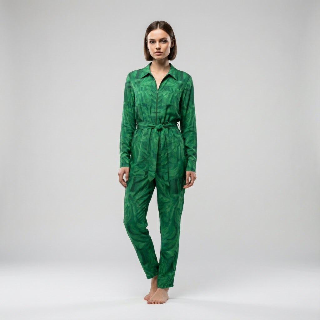 Jumpsuit Dark Green Noodles