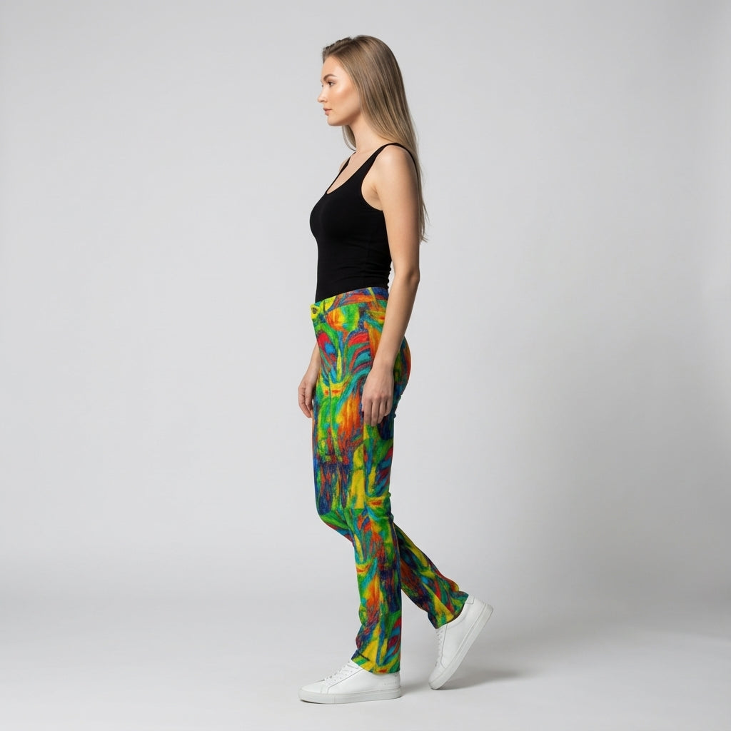 Skinny Jeans Green Jungle