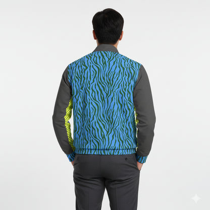 Men's Blue Zebra Golf Jacket