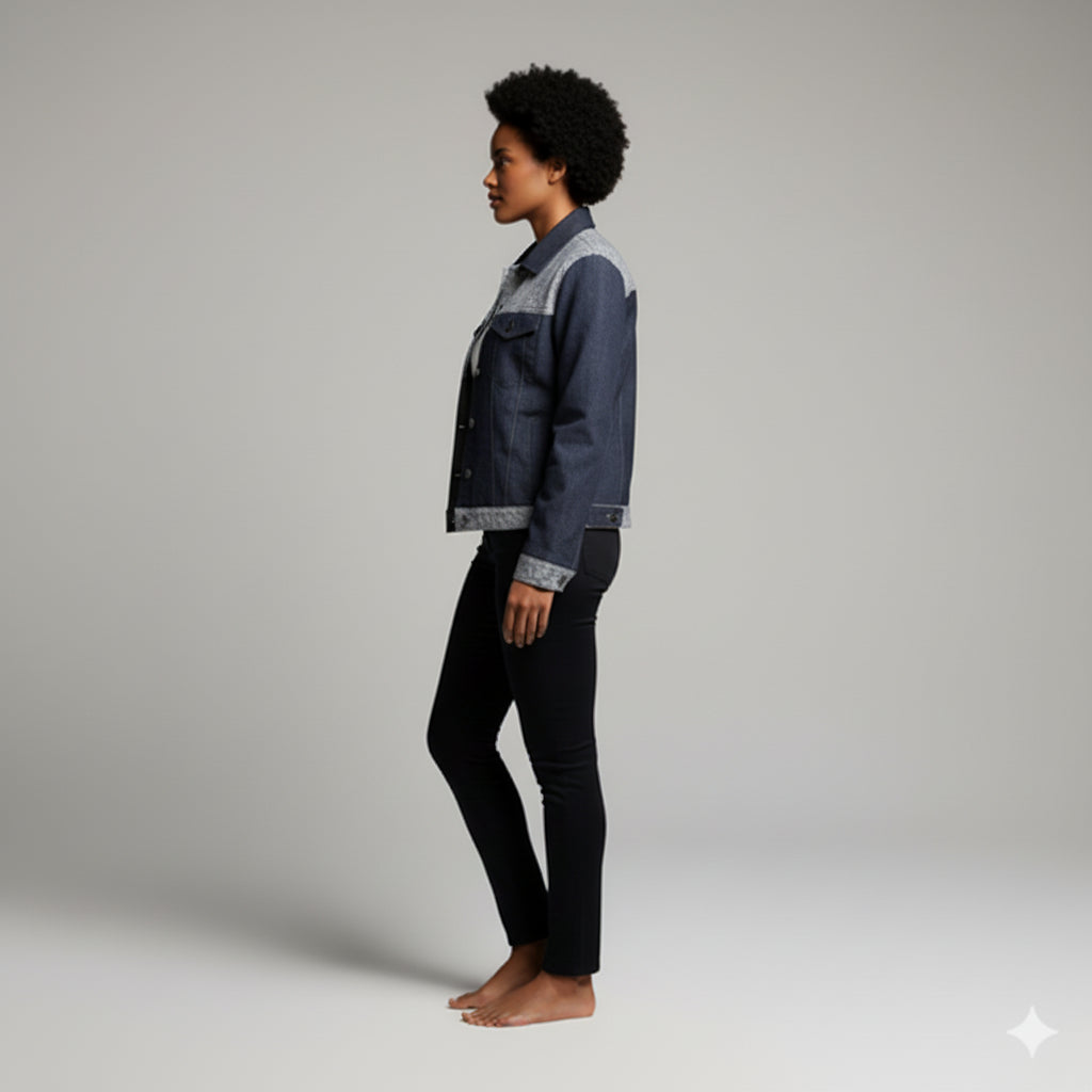 Jean Jacket in Heavy Stretch Cotton Twill