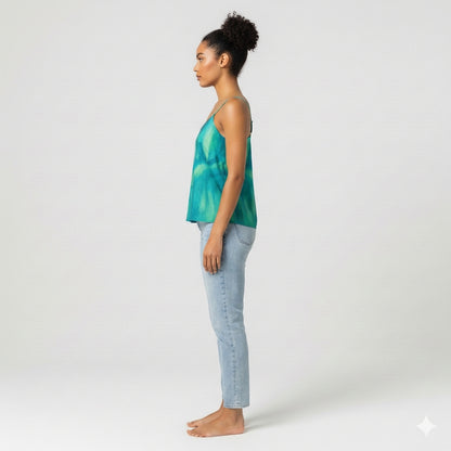 Camisole Turquoise Watercolors