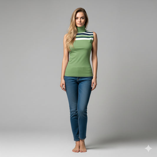 Sleeveless Turtleneck 