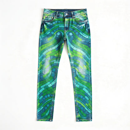 Skinny Jeans Mosaic 1 – Slim Jeans in Heavyweight Stretch Cotton Denim