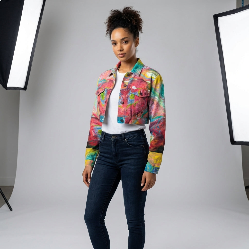 Cropped Jean Cotton Jacket Multiverse