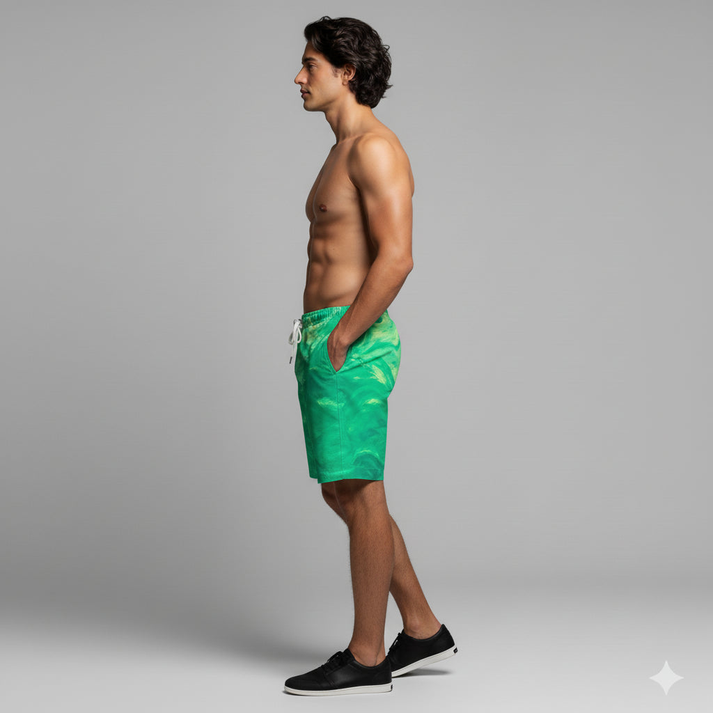 Board Shorts (7" Inseam) –  100% Lightweight Cotton Poplin Water Arc 