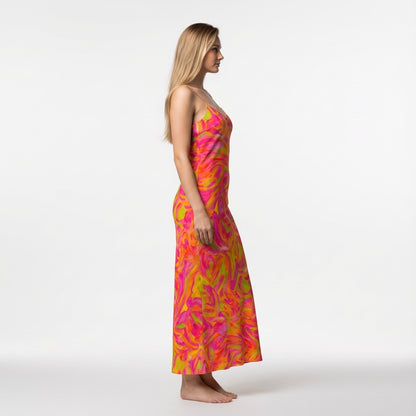 Bias Slip Dress Pink Noodles