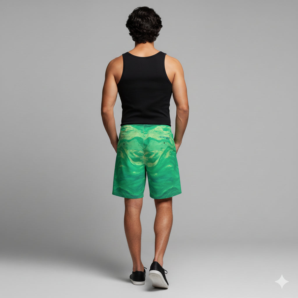 Board Shorts (7" Inseam) –  100% Lightweight Cotton Poplin Water Arc 