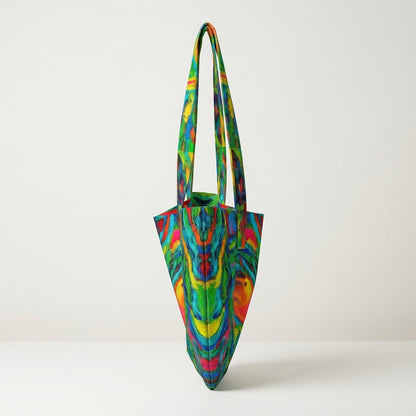 Large Tote Bag Green Jungle