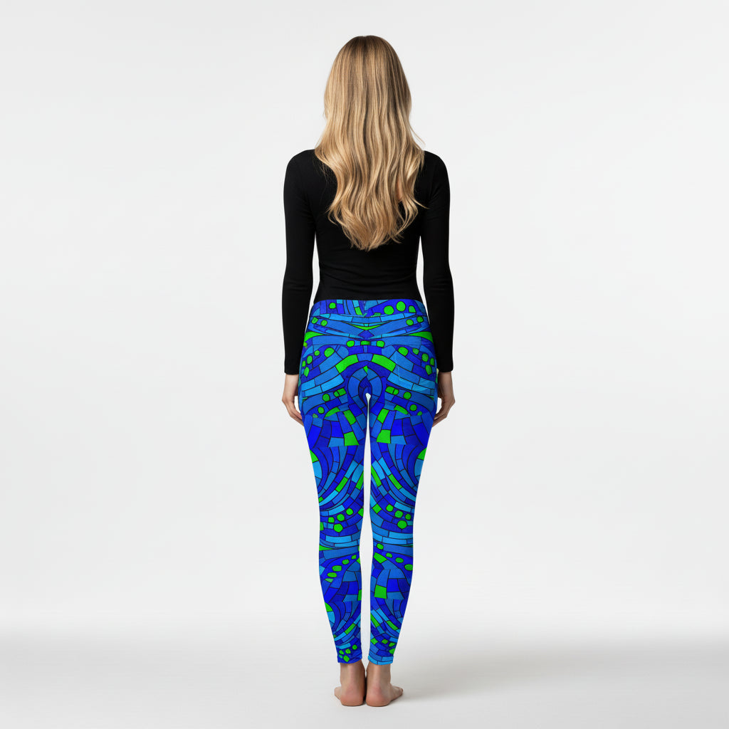 Slim Jeans – Abstract Line Art Print