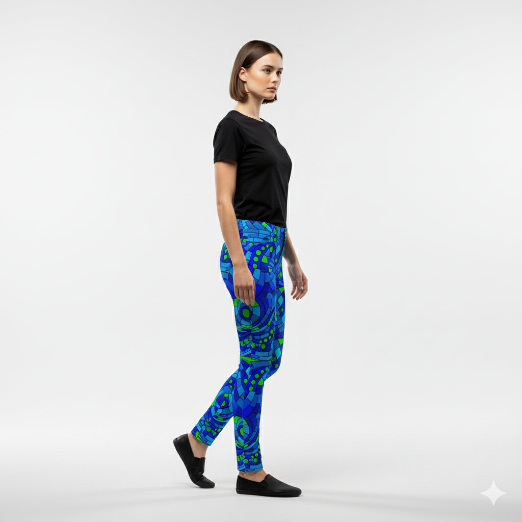 Slim Jeans – Abstract Line Art Print