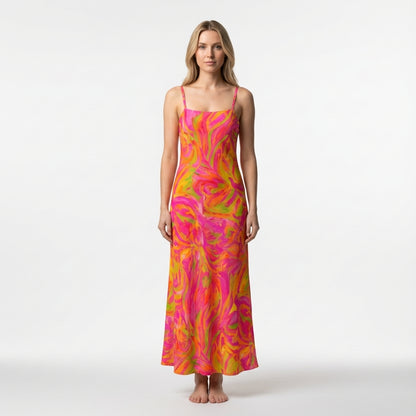 Bias Slip Dress Pink Noodles