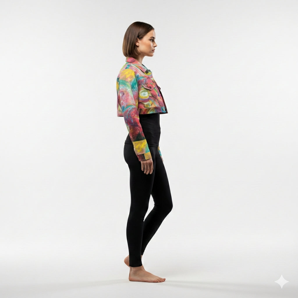 Cropped Jean Cotton Jacket Multiverse