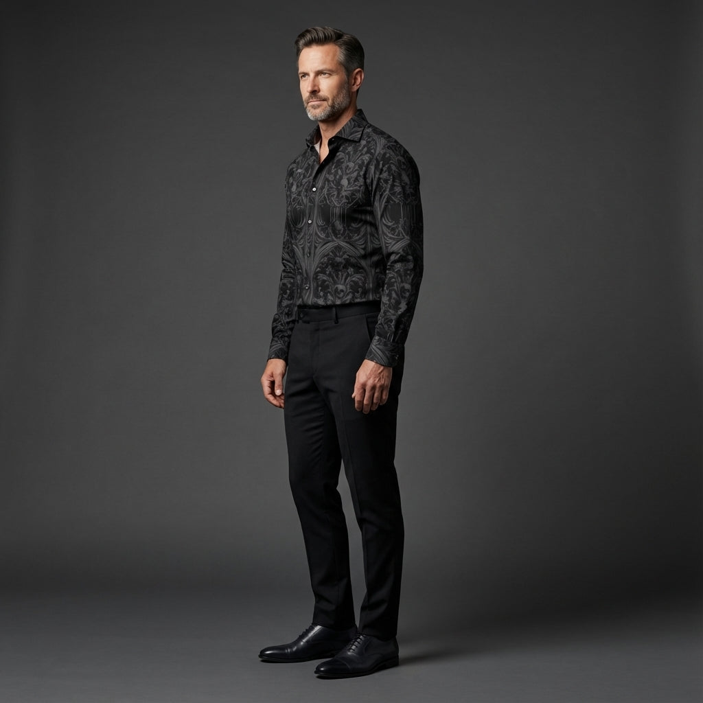 Skull Castle Button Down
