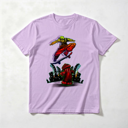 Skater Unisex T-Shirt in Light Weight Cotton