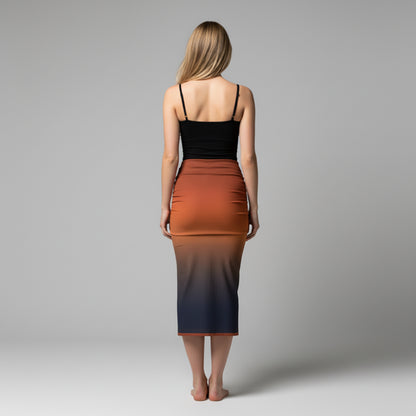 Odyssey Ombre Bodycon Midi Skirt