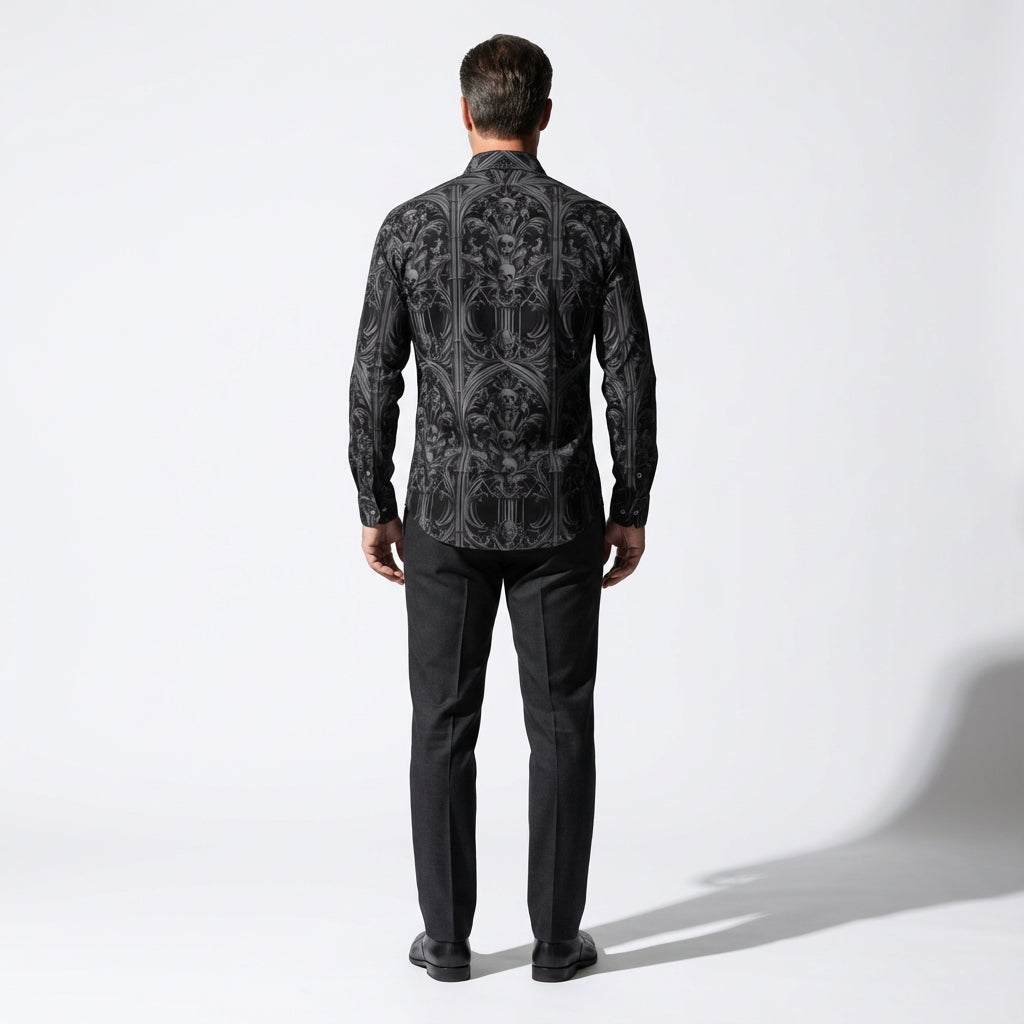 Skull Castle Button Down