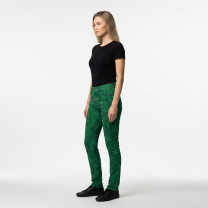 Skinny Jeans Dark Green Noodles