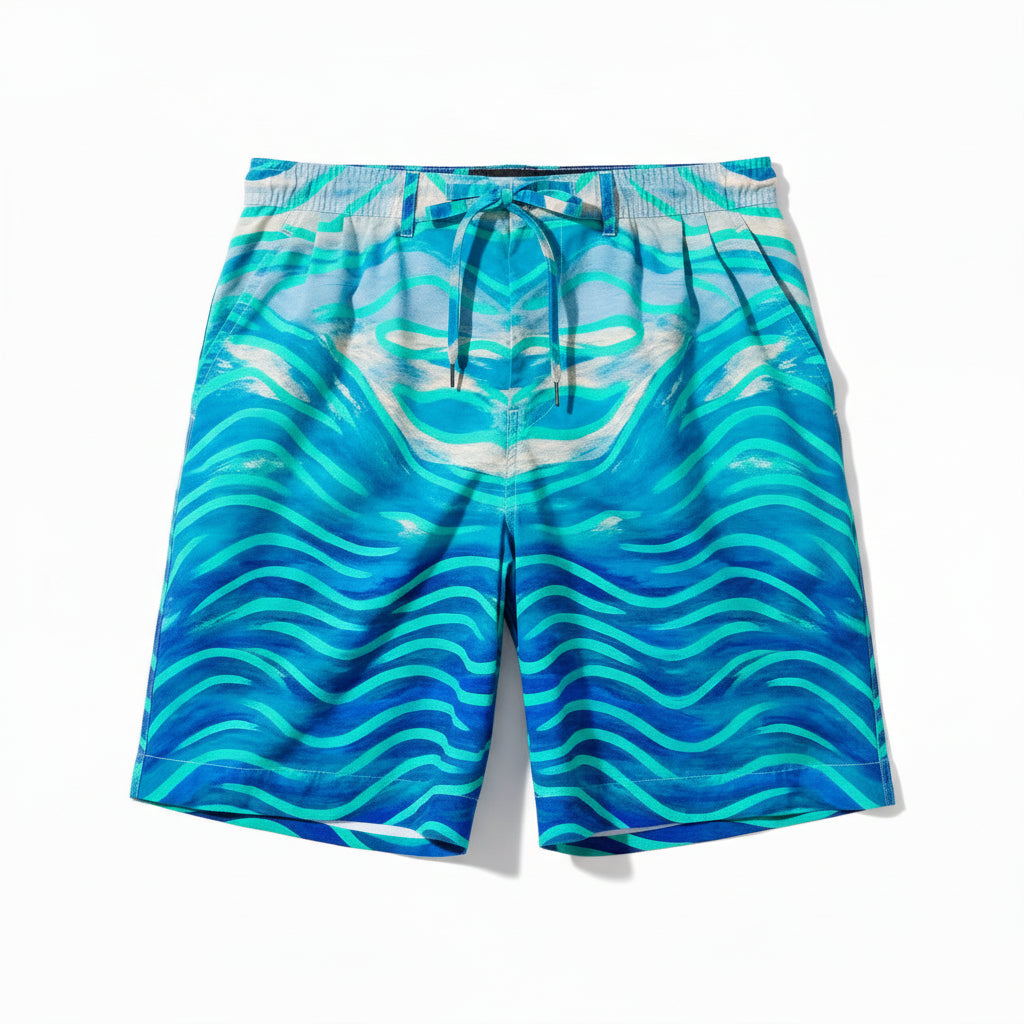 Board Shorts (7" Inseam) - Lightweight Cotton Poplin Starseeds