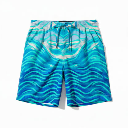 Board Shorts (7" Inseam) - Lightweight Cotton Poplin Starseeds