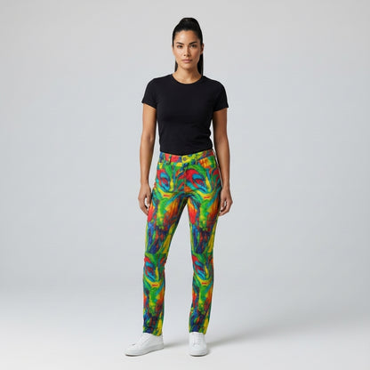 Skinny Jeans Green Jungle