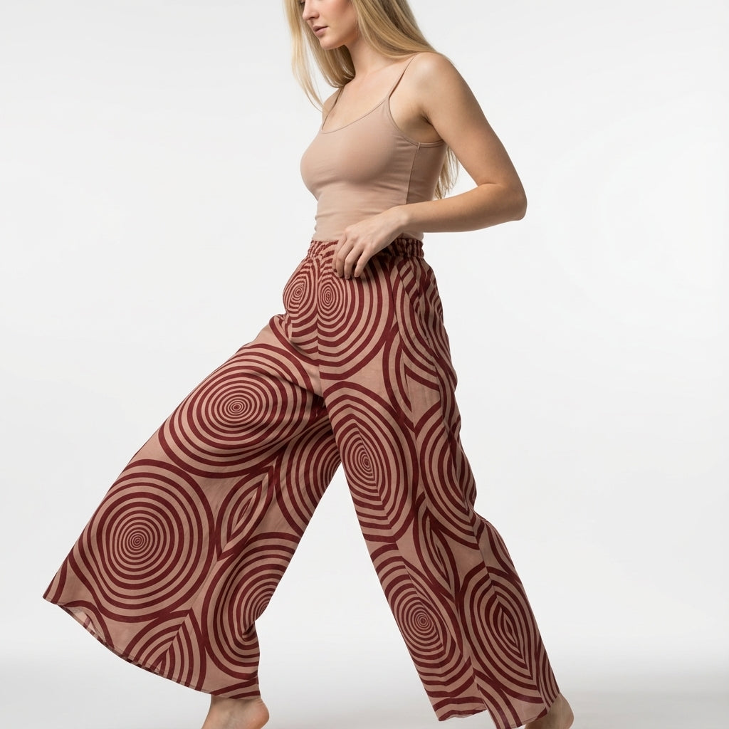 Palazzo Pant with Elastic Waist – Lightweight Linen