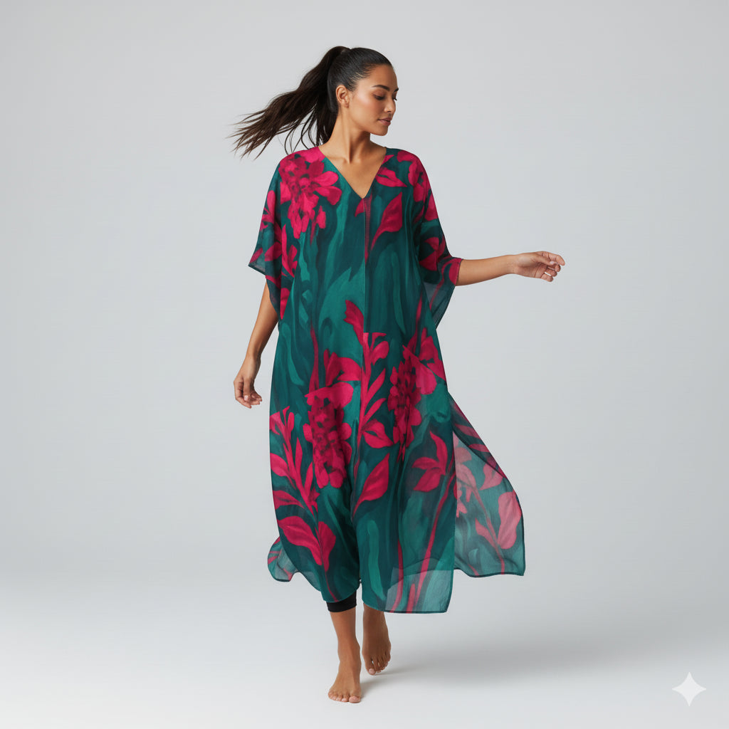 Caftan Pink Flowers