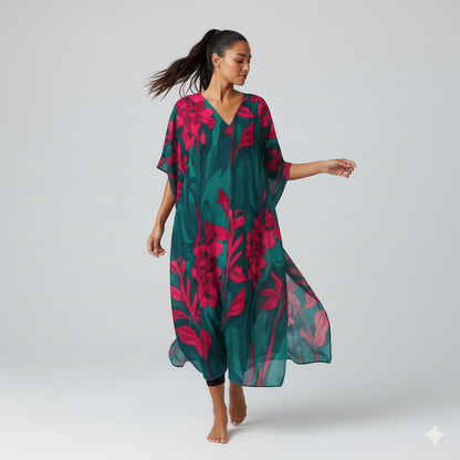 Caftan Pink Flowers