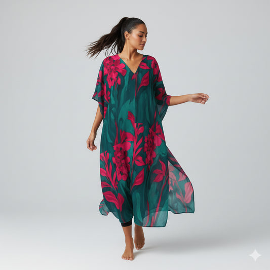 Caftan Pink Flowers