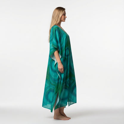 Caftan Indigo Child - Lightweight Organic Cotton Voile