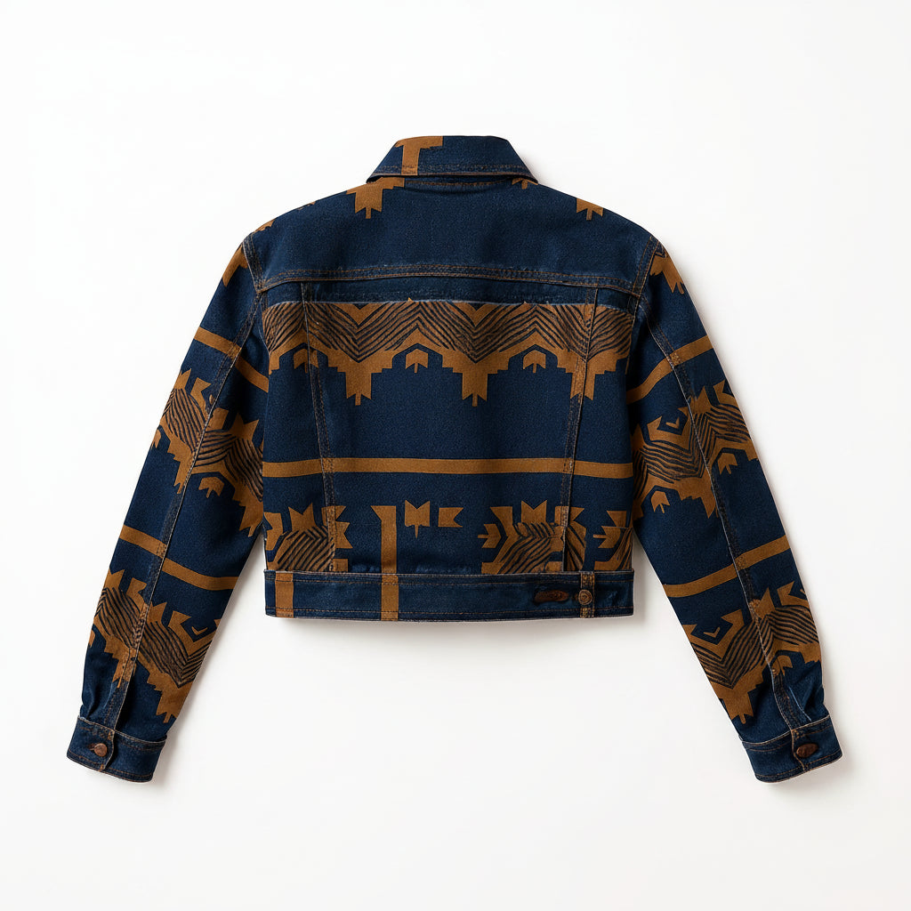 Zayna Cropped Denim Jacket