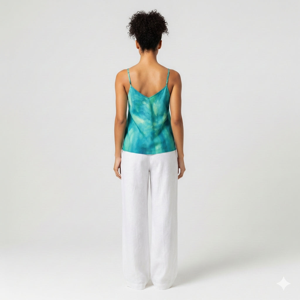 Camisole Turquoise Watercolors