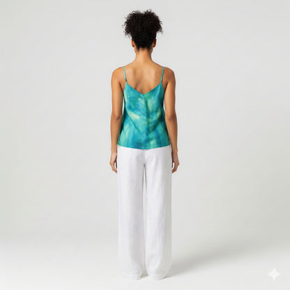 Camisole Turquoise Watercolors