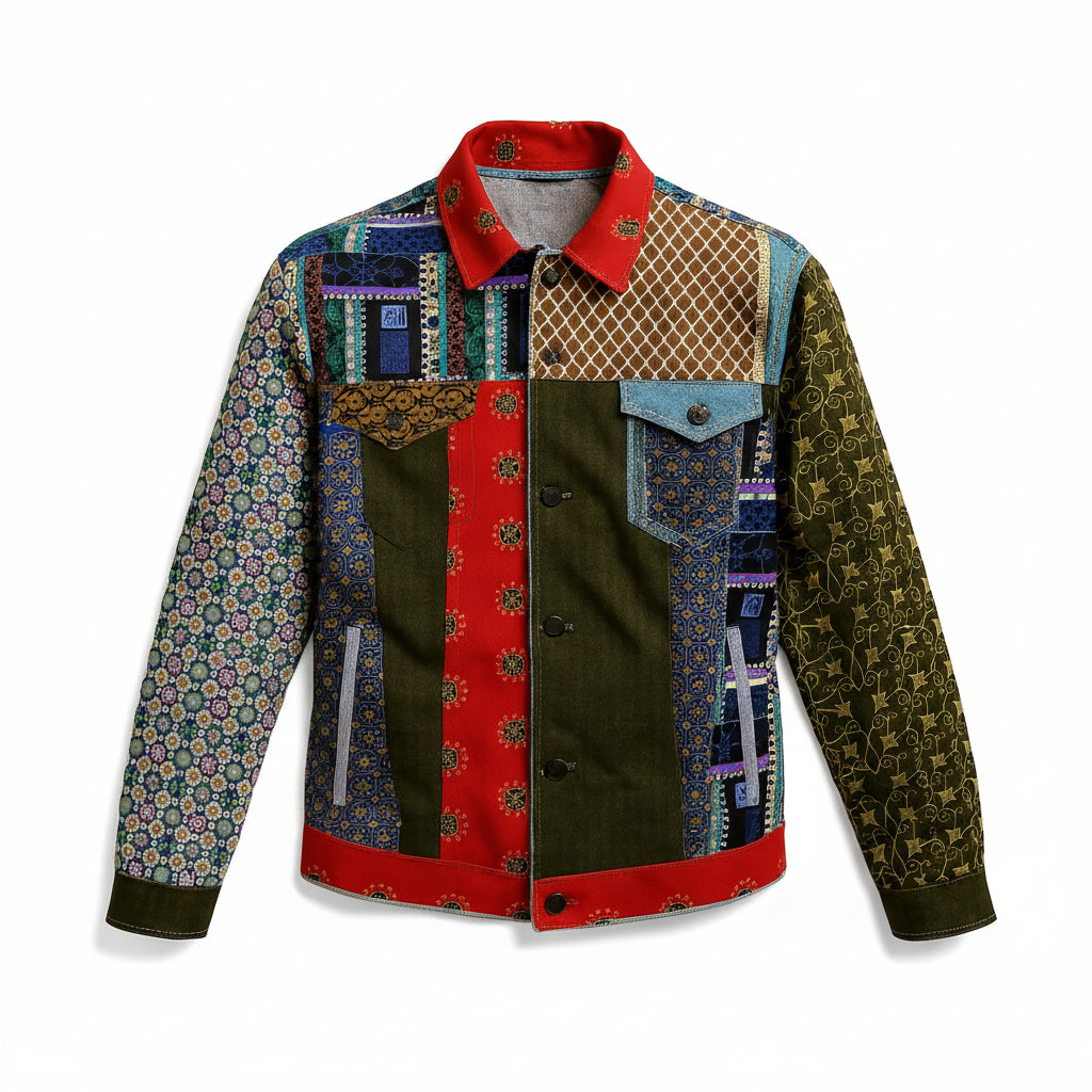 Shoosty Andre Jean Jacket with Lining – Visionary Patchwork Edition