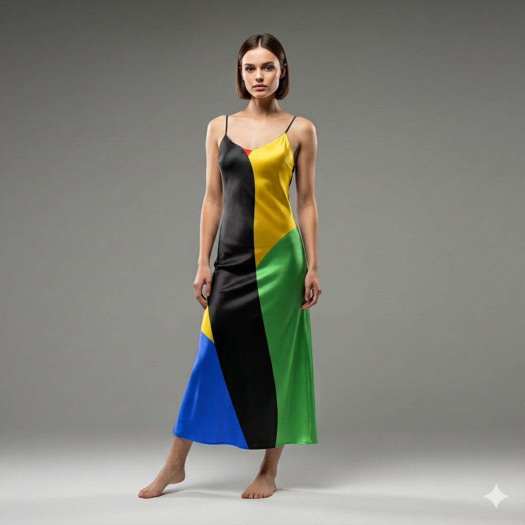 B Dress Lightweight Stretch Silk Satin Slip Dress