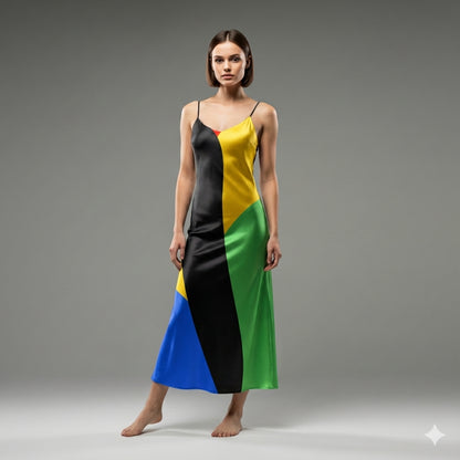 B Dress Lightweight Stretch Silk Satin Slip Dress