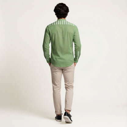 Basic Shirt Band Collar